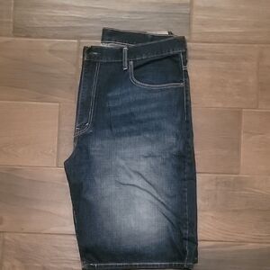 Men's Dark Blue Denim Shorts